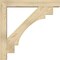 Ekena Millwork Merced Block Rough Sawn Bracket w/ Offset Brace, Douglas Fir, 6"W x 36"D x 36"H BKT0604X36X36MRC05RDF - alternate 2